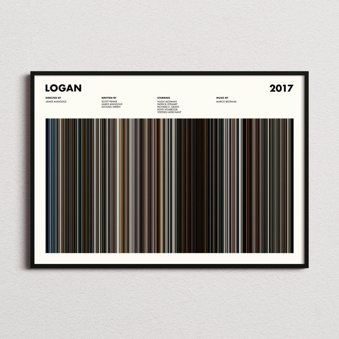 Logan Movie Barcode Poster