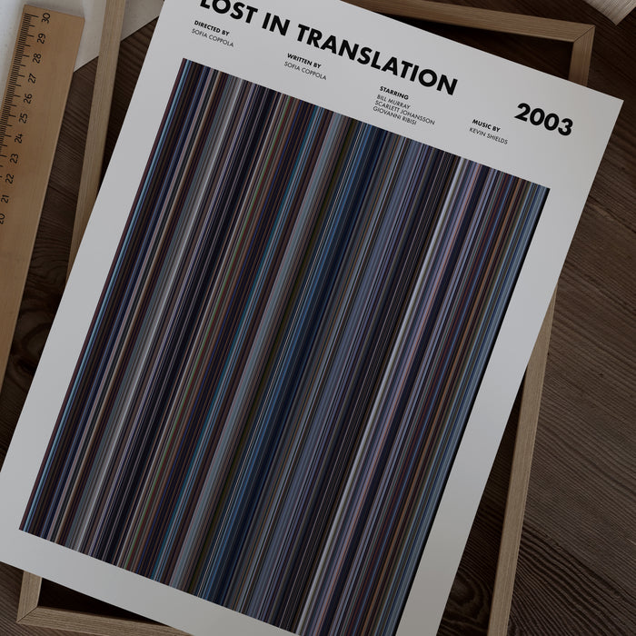 Lost In Translation Movie Barcode Poster