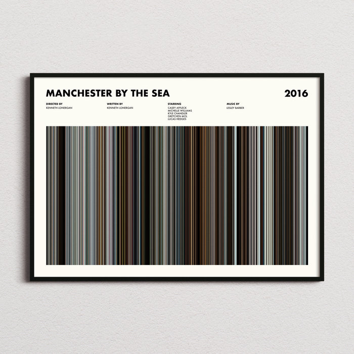 Manchester by the Sea Movie Barcode Poster