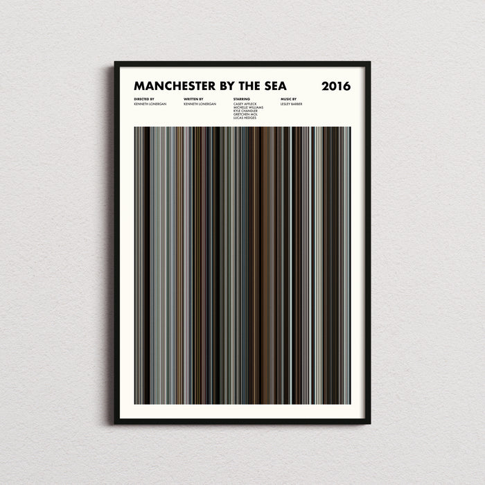 Manchester by the Sea Movie Barcode Poster