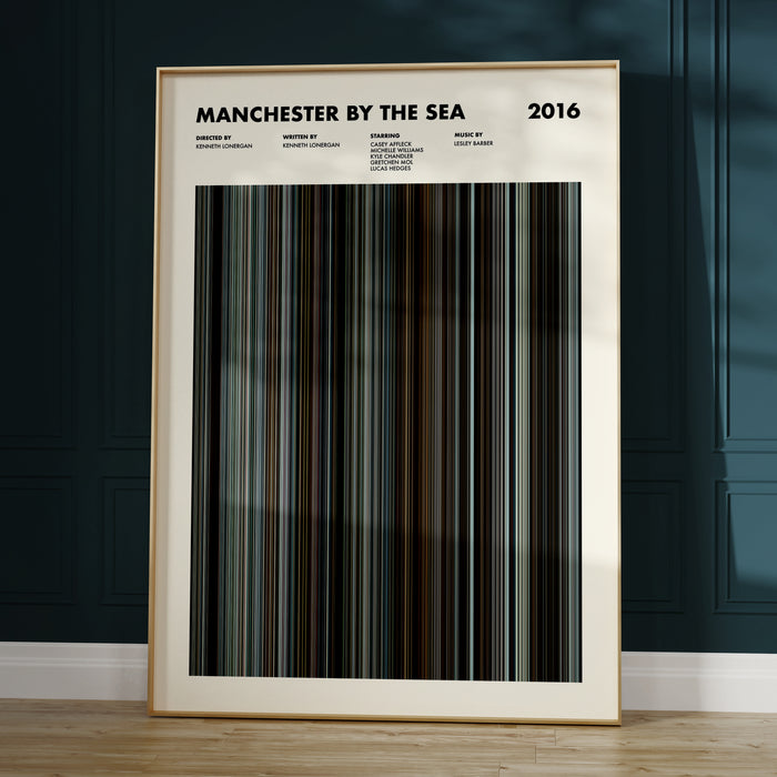 Manchester by the Sea Movie Barcode Poster