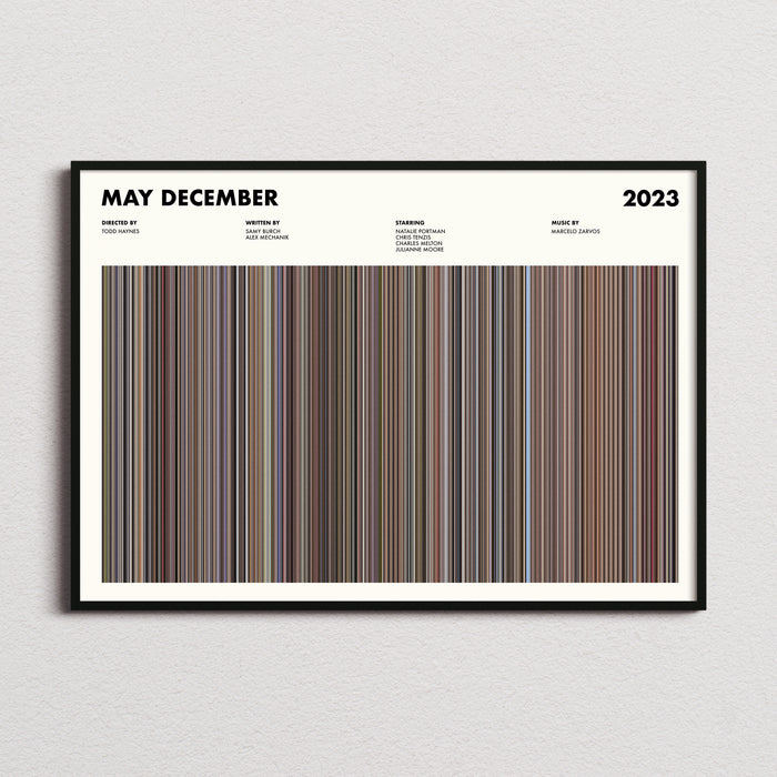 May December Movie Barcode Poster