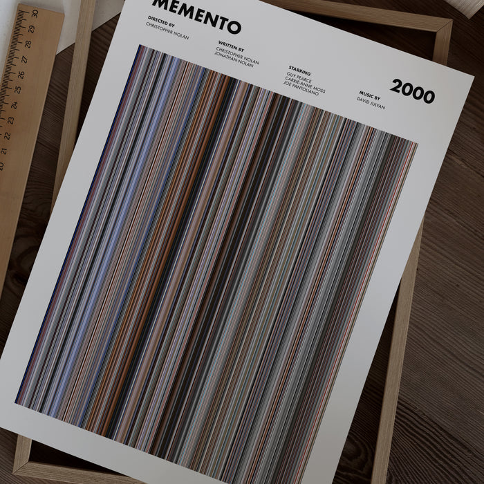 Memento Movie Barcode Poster