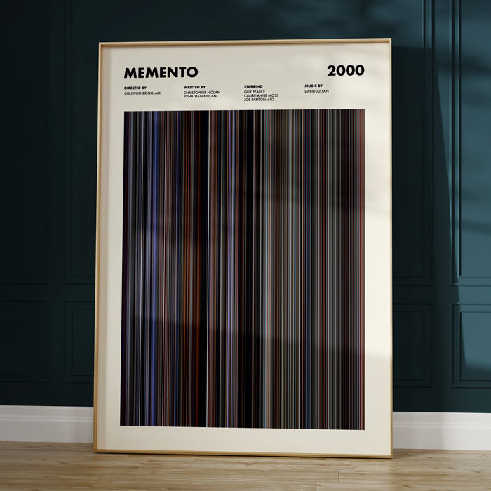 Memento Movie Barcode Poster