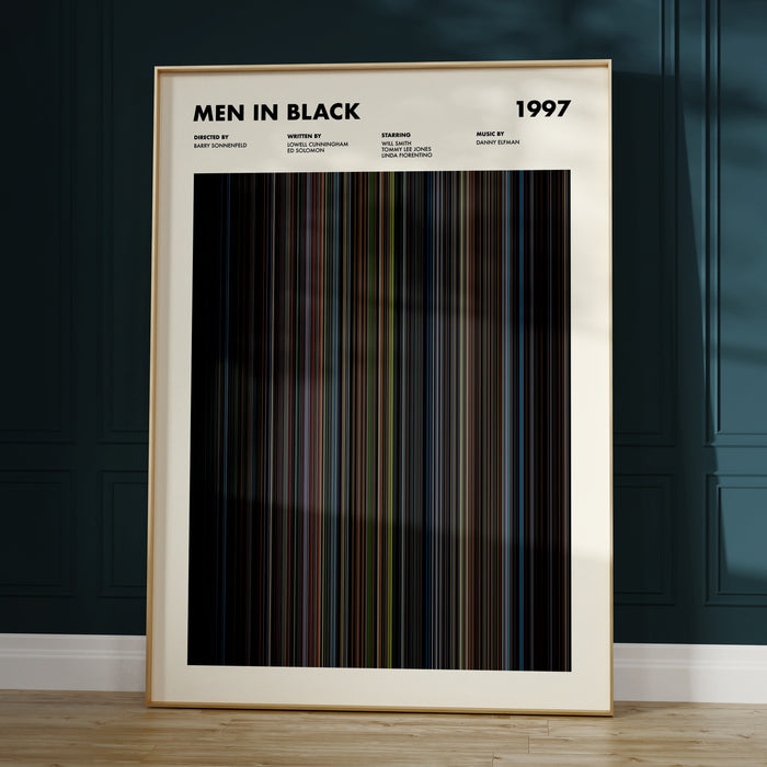 Men In Black Movie Barcode Poster