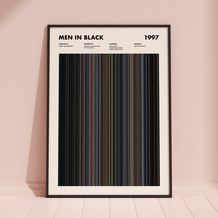 Men In Black Movie Barcode Poster