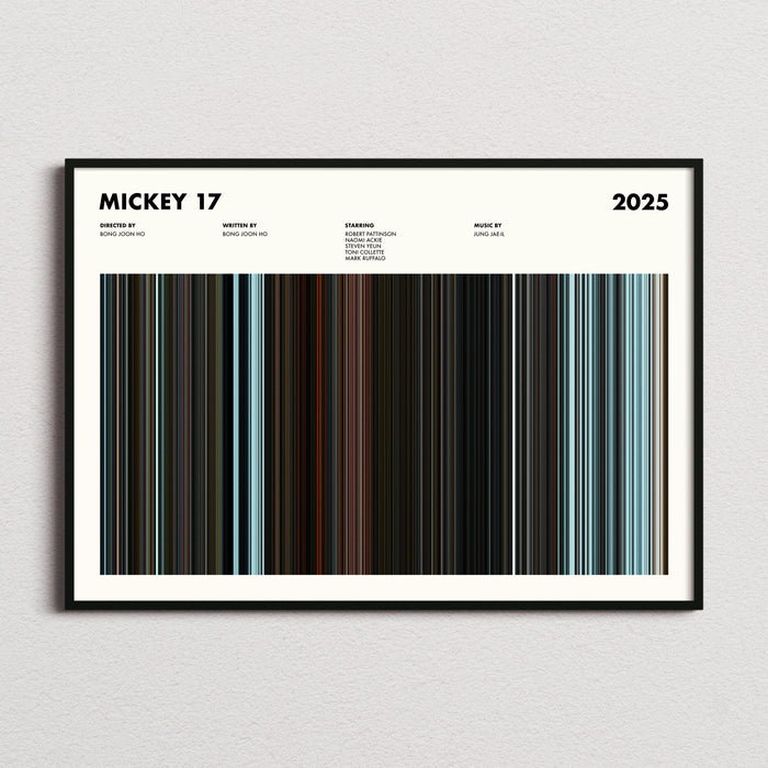 Mickey 17 Movie Barcode Poster