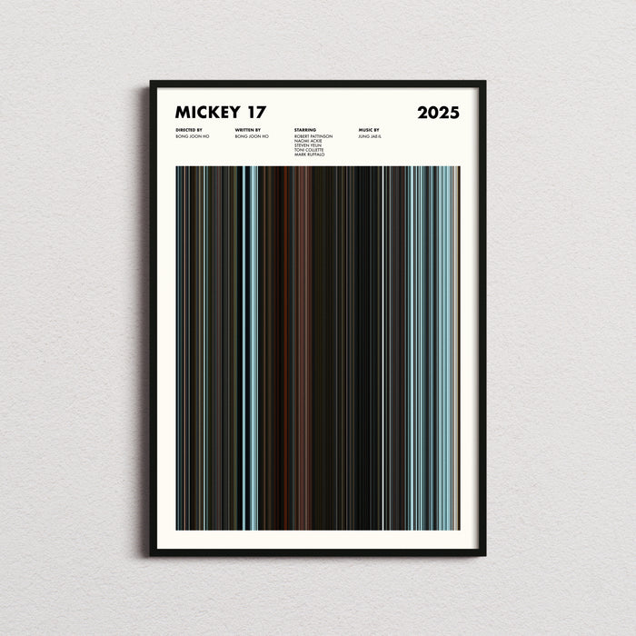 Mickey 17 Movie Barcode Poster
