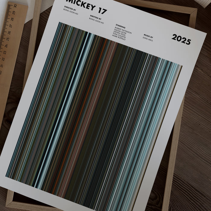 Mickey 17 Movie Barcode Poster