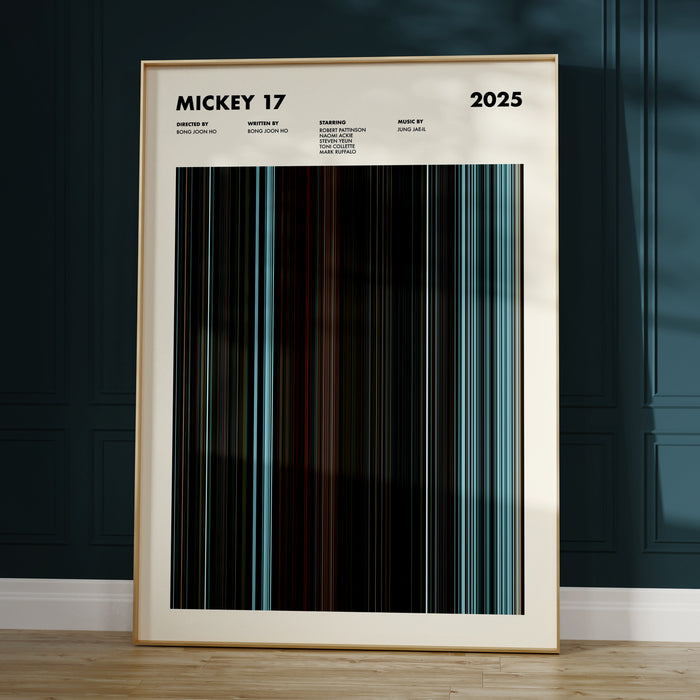 Mickey 17 Movie Barcode Poster