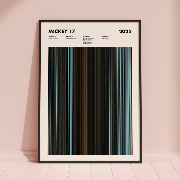 Mickey 17 Movie Barcode Poster
