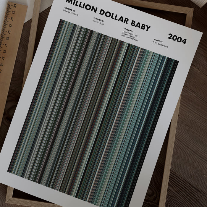 Million Dollar Baby Movie Barcode Poster