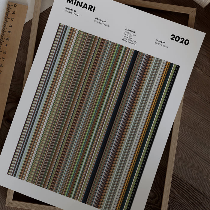 Minari Movie Barcode Movie Barcode Poster