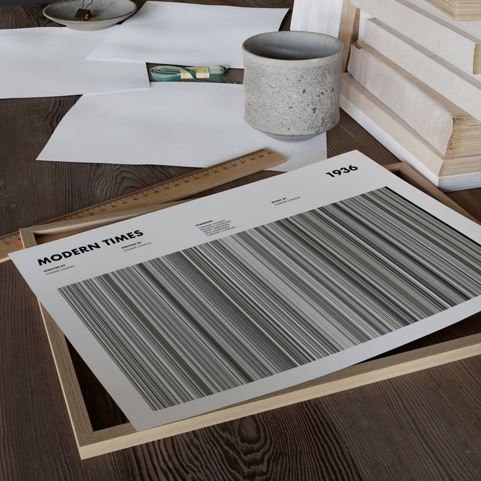 Modern Times Movie Barcode Poster