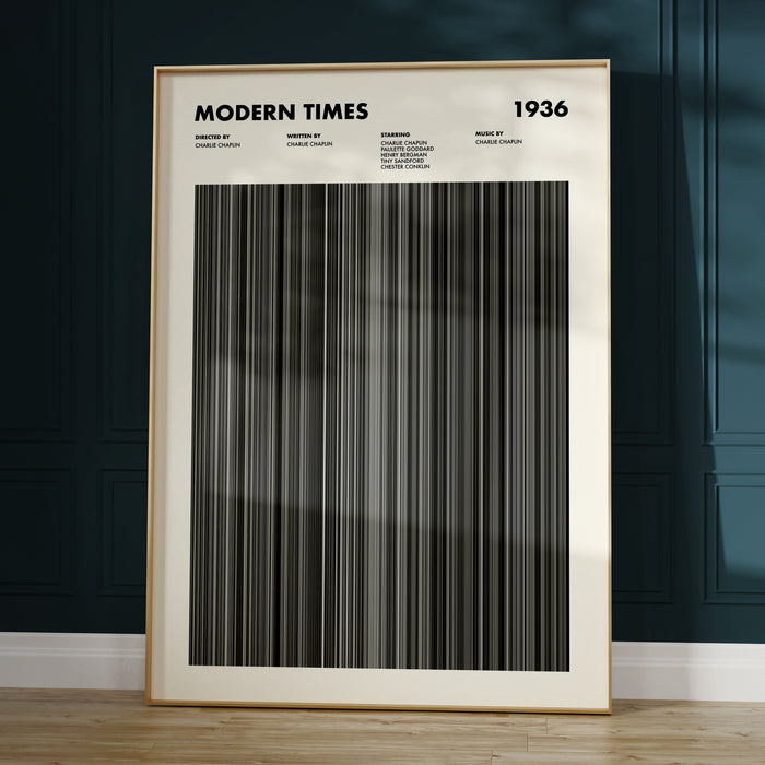 Modern Times Movie Barcode Poster