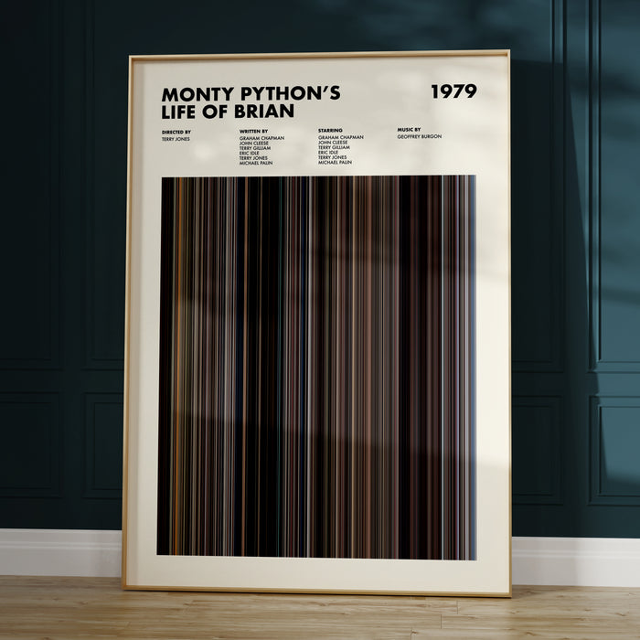 Monty Python's Life of Brian Movie Barcode Movie Barcode Poster