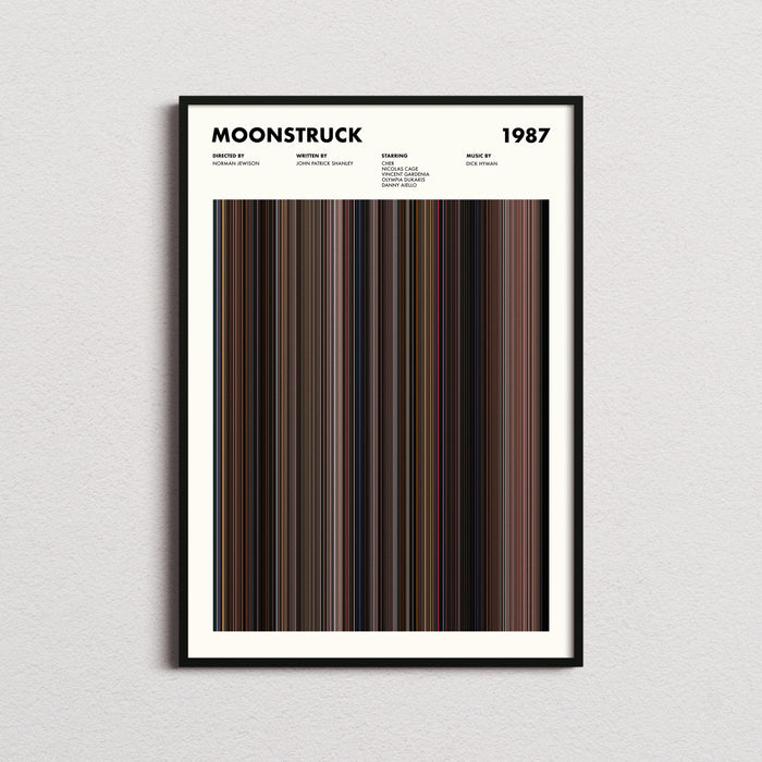 Moonstruck Movie Barcode Poster