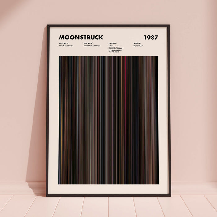 Moonstruck Movie Barcode Poster