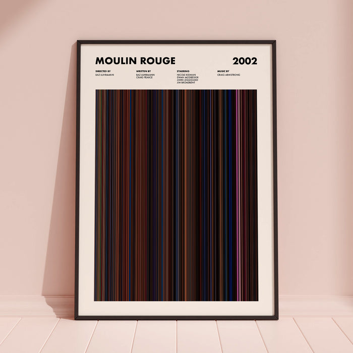 Moulin Rouge Movie Barcode Poster