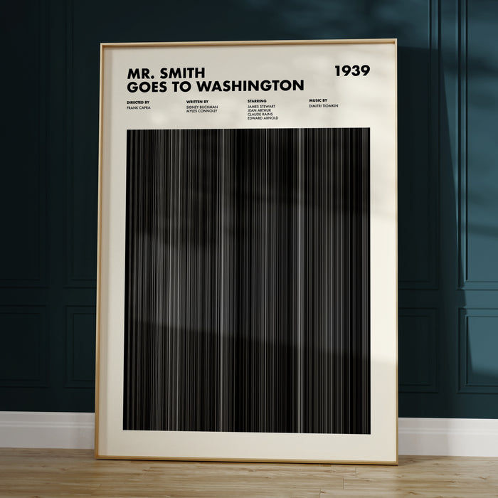 Mr Smith Goes To Washington Movie Barcode Poster