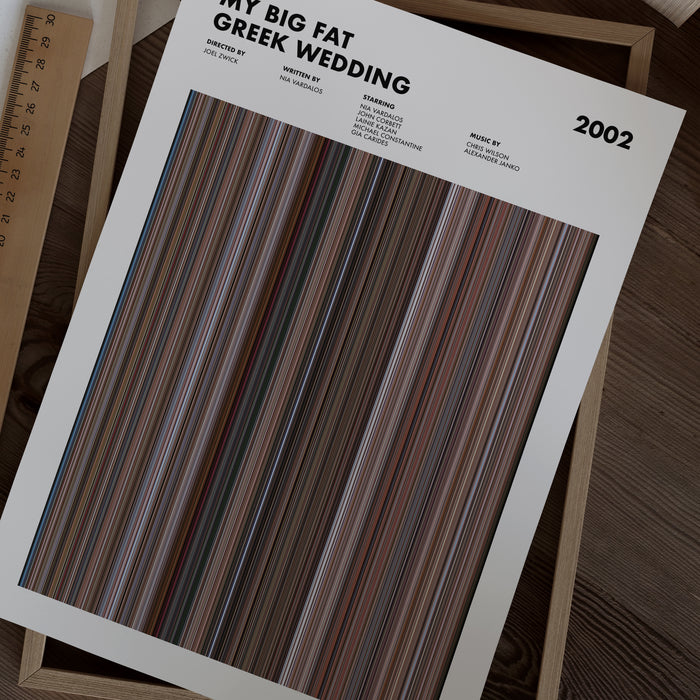 My Big Fat Greek Wedding Movie Barcode Poster