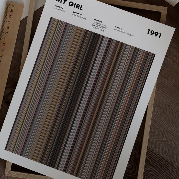 My Girl Movie Barcode Poster