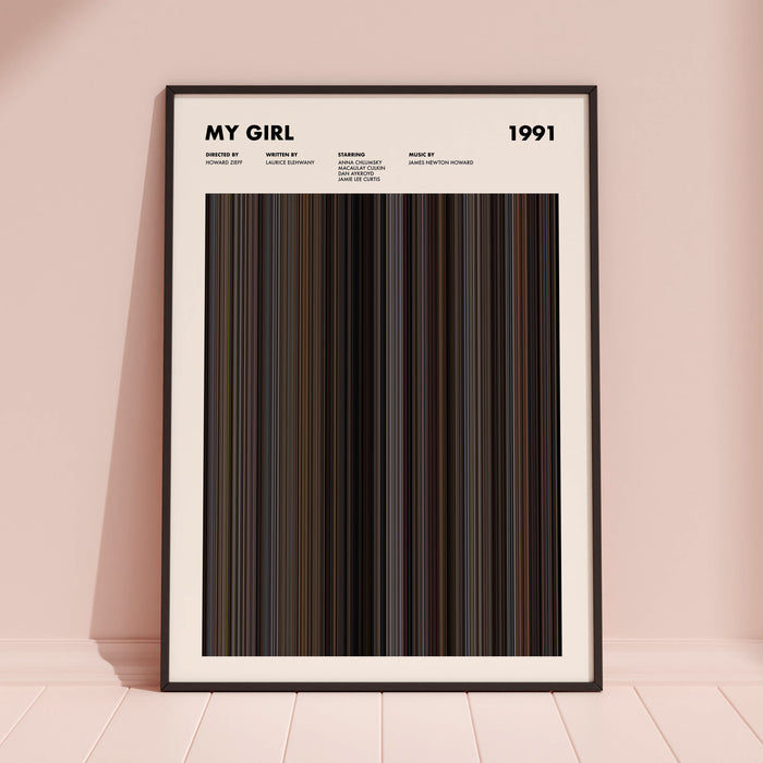 My Girl Movie Barcode Poster