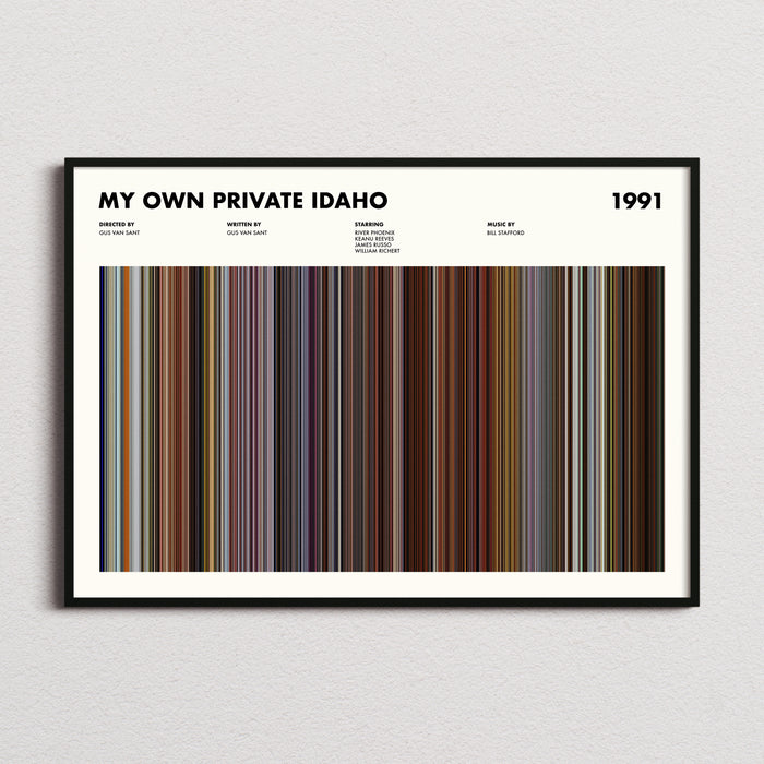 My Own Private Idaho Movie Barcode Poster