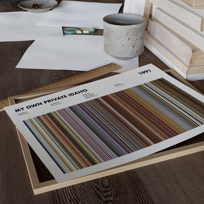 My Own Private Idaho Movie Barcode Poster
