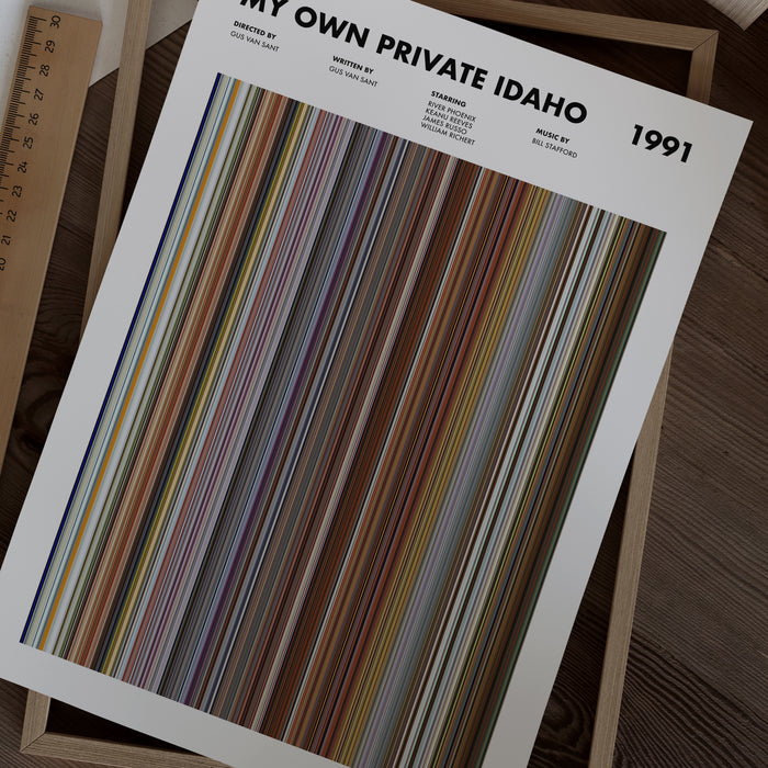 My Own Private Idaho Movie Barcode Poster