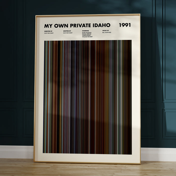 My Own Private Idaho Movie Barcode Poster