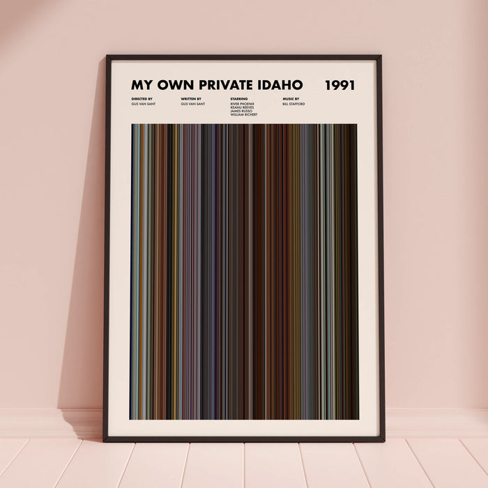 My Own Private Idaho Movie Barcode Poster
