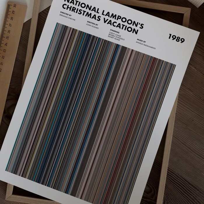 National Lampoon's Christmas Vacation Movie Barcode Poster
