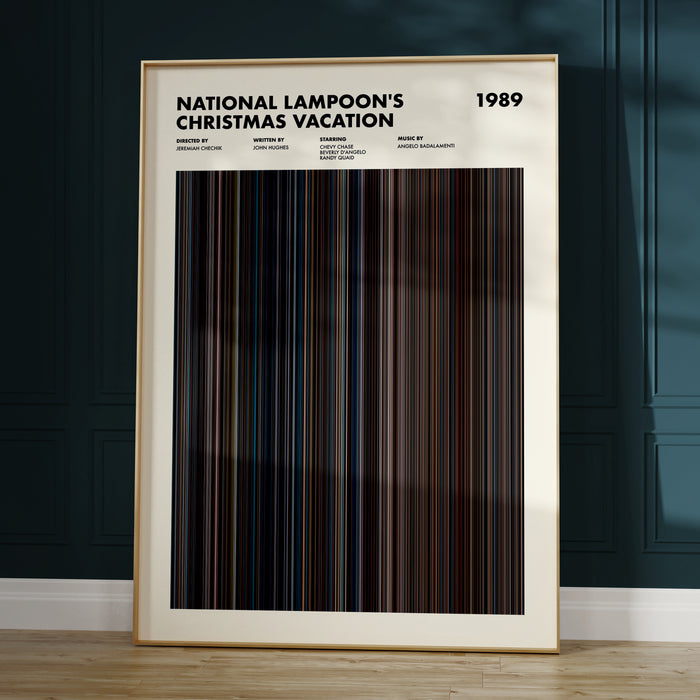 National Lampoon's Christmas Vacation Movie Barcode Poster