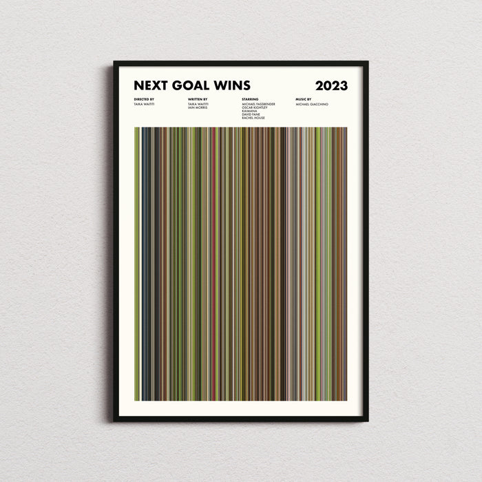 Next Goal Wins Movie Barcode Poster