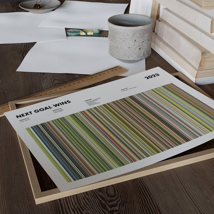 Next Goal Wins Movie Barcode Poster