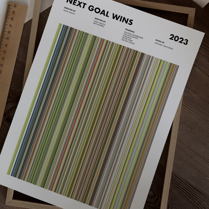 Next Goal Wins Movie Barcode Poster