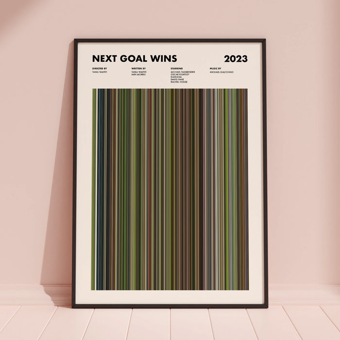 Next Goal Wins Movie Barcode Poster