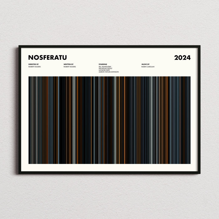 Nosferatu Movie Barcode Poster