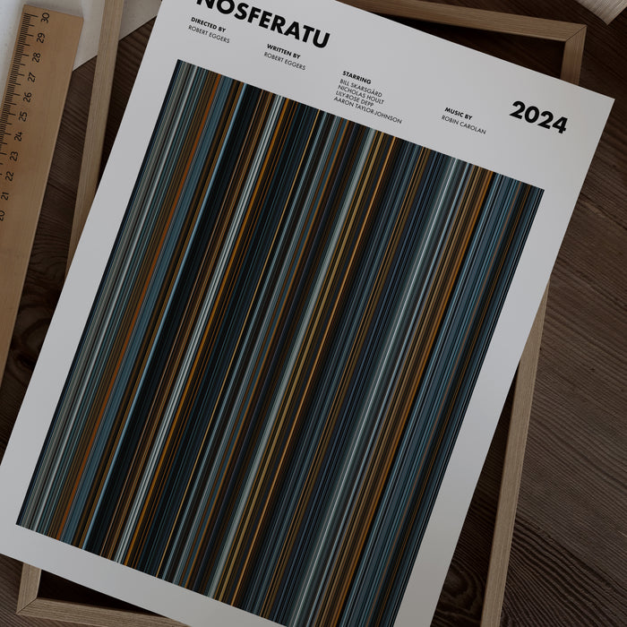 Nosferatu Movie Barcode Poster
