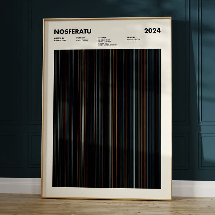 Nosferatu Movie Barcode Poster