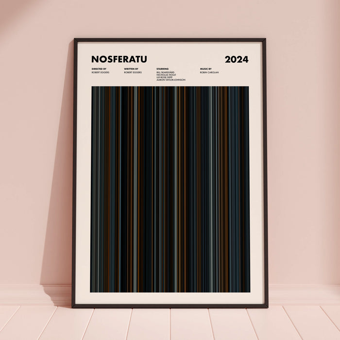 Nosferatu Movie Barcode Poster
