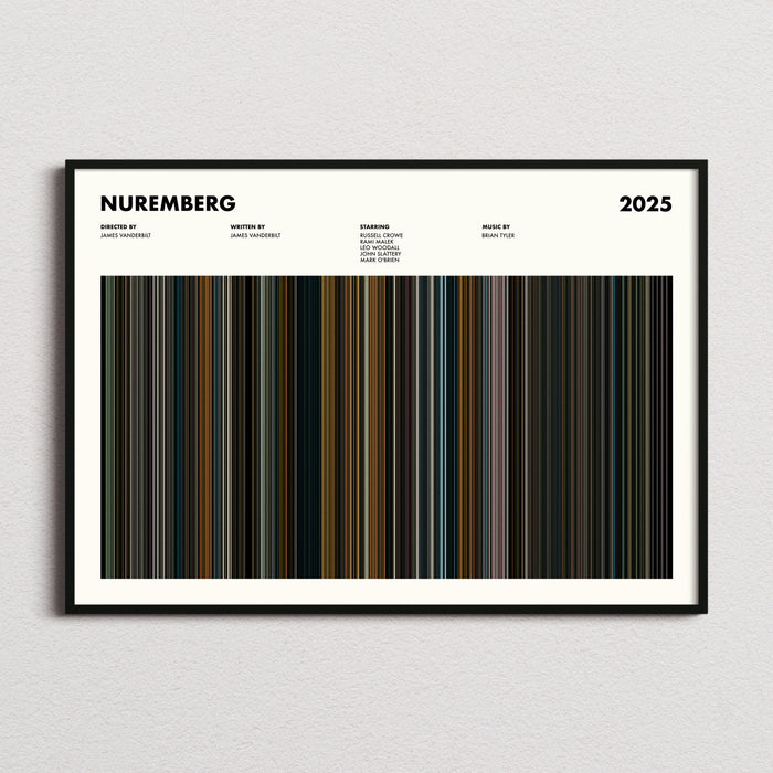 Nuremberg Movie Barcode Poster