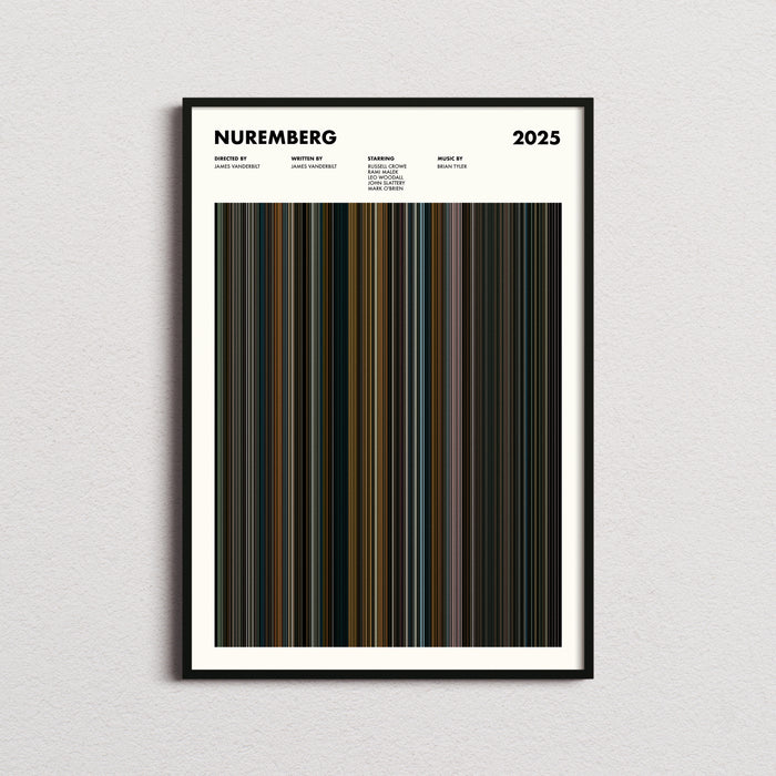 Nuremberg Movie Barcode Poster