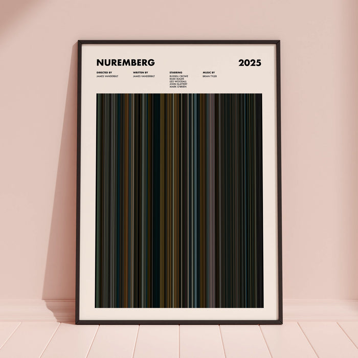 Nuremberg Movie Barcode Poster