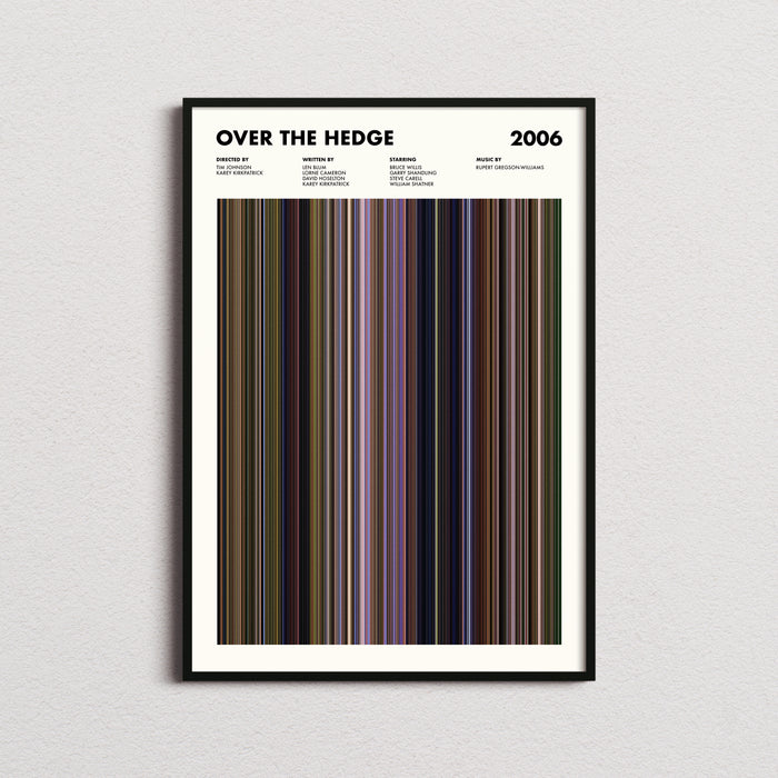 Over The Hedge Movie Barcode Poster