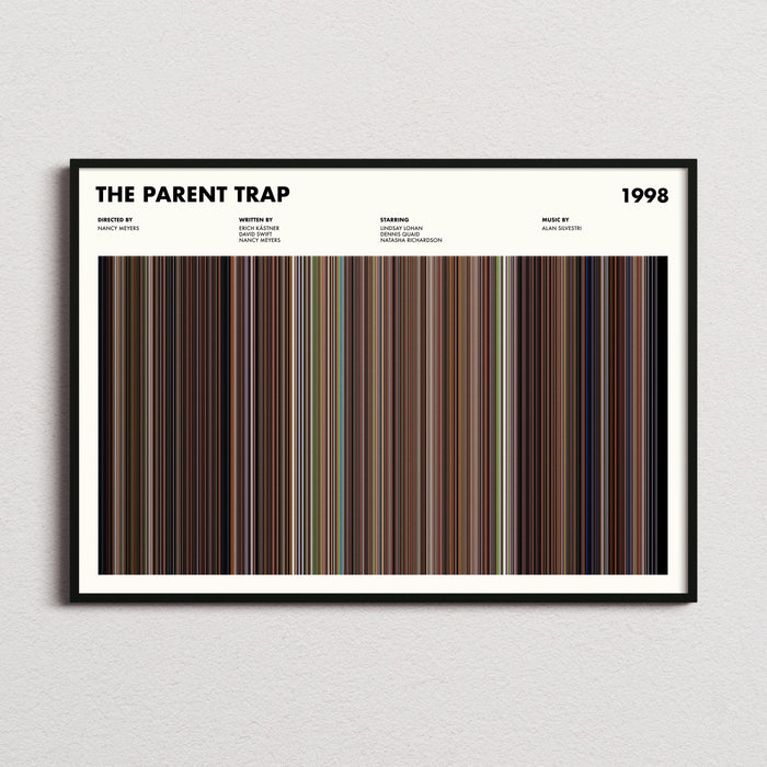 The Parent Trap Movie Barcode Poster