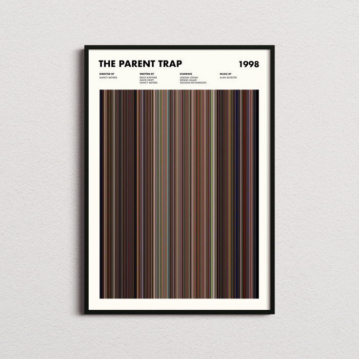 The Parent Trap Movie Barcode Poster