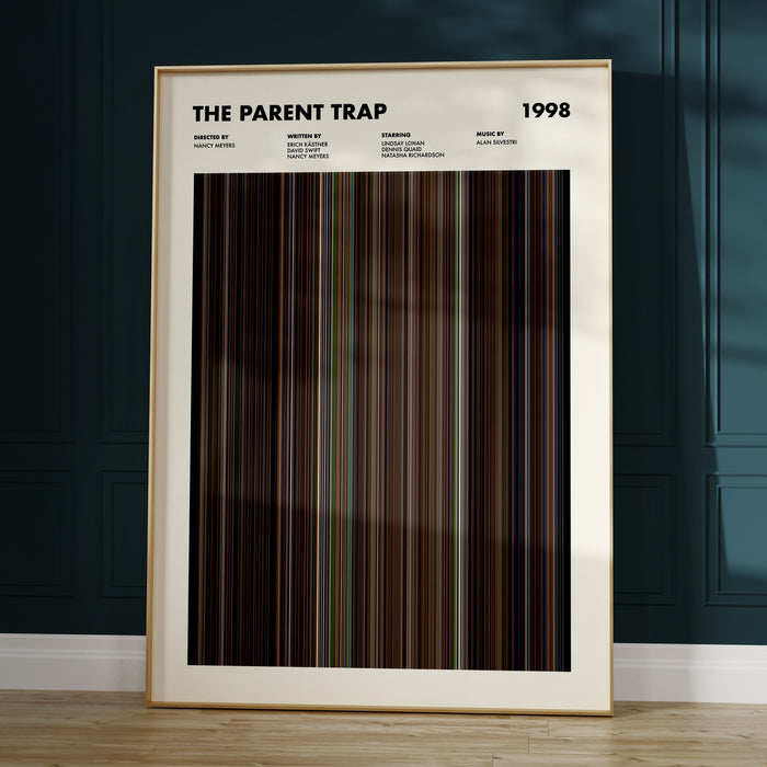 The Parent Trap Movie Barcode Poster