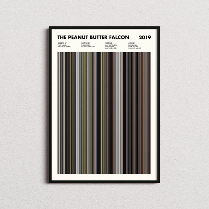 The Peanut Butter Falcon Movie Barcode Poster
